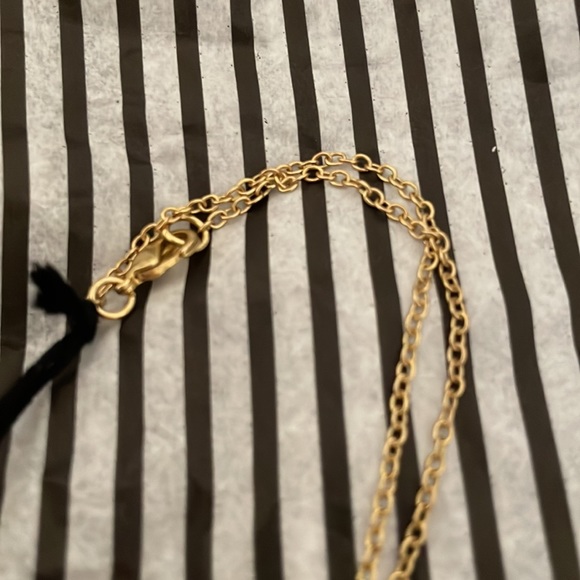 NWT Ink + Alloy Brass Circle and Stick Necklace - Picture 4 of 5
